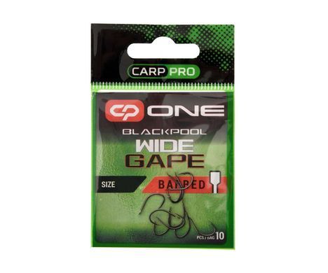Гачки Carp Pro Blackpool Wide Gape Flat №10 (CPBPWG10)