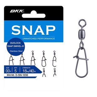 Застежка з вертлюгом BKK Duolock Snap Swivel-51 #00 (D-SN-1030/2191249)