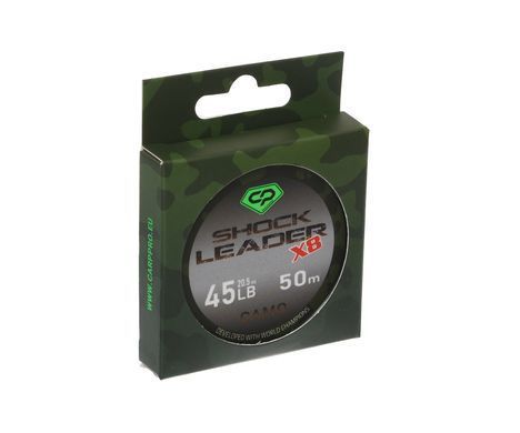 Шок-лідер Carp Pro Diamond Shock Leader Х8 Camo 50м 45lb (CP45-8-50)