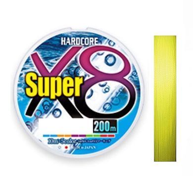 Шнур Duel Hardcore Super 8X 200м/5.8кг/0.13мм; #0.6 (H4314-Y)