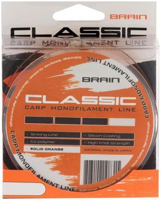Леска Brain Classic Carp Line 300м/0.25мм/15lb/6.6кг (1858-80-97)