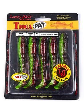 Силикон Lucky John Tioga Fat 3.9"/T44 (140146-T44)