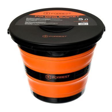 Відро з кришкою Forrest Folding Bucket Orange with cover 5л (FFB5O-C)