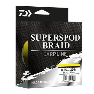Шнур Daiwa Superspod Braid 300м/14.4кг/0.25мм (12742-325)