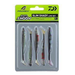 Силікон Daiwa Prorex Real Slim Shady Live Set 7.5см 3.3г/#Live Set (15100-615)