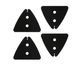 Адаптеры Carp Pro Bucket Spod Adaptor Plates 4pcs (CPSBSAS)