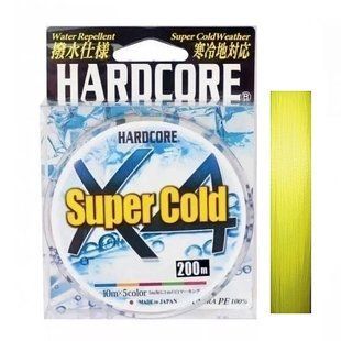 Шнур Duel Hardcore Super Cold 4X 200м/5.4кг/0.13мм; #0.6 (H4467-Y)