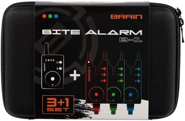 Набір електронних сигналізаторів Brain Wireless Bite Alarm B-1 3+1 (1858-42-23)