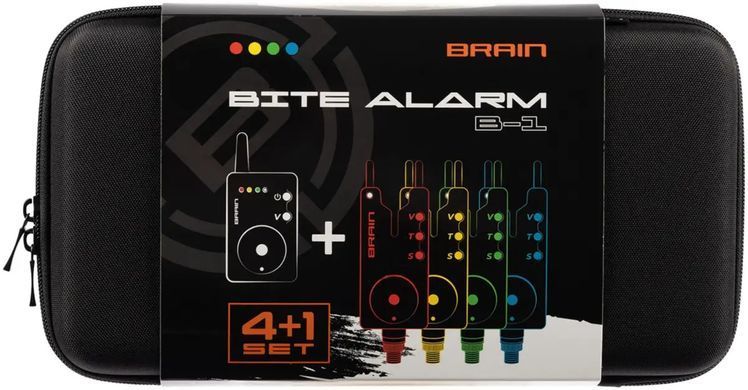Набір електронних сигналізаторів Brain Wireless Bite Alarm B-1 4+1 (1858-41-31)