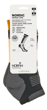 Шкарпетки Norfin T3M NORDIC MERINO LONG р.M (39-41)