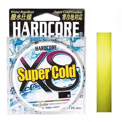 Шнур Duel Hardcore Super Cold 8X 150м/5.8кг/0.13мм; #0.6 (H4473-Y)