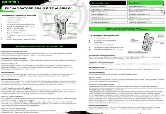 Набор электронных сигнализаторов Brain Wireless Bite Alarm F-1 3+1 (1858-80-81)