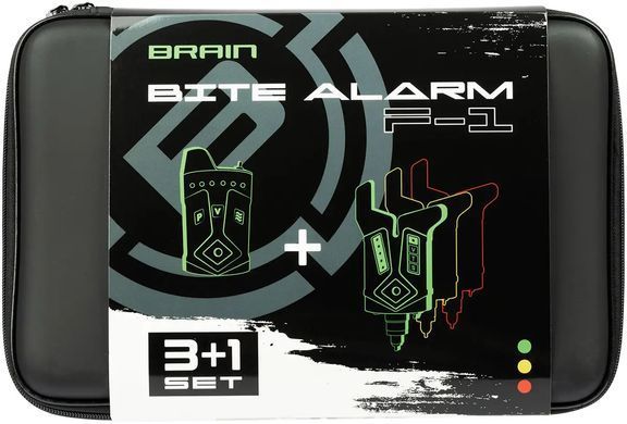 Набор электронных сигнализаторов Brain Wireless Bite Alarm F-1 3+1 (1858-80-81)