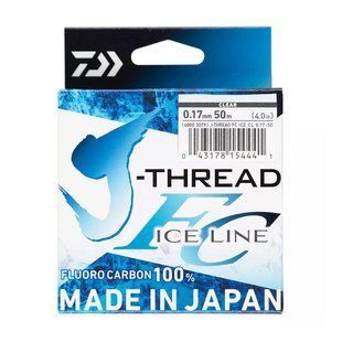 Флюорокарбон Daiwa J-Thread Fluorocarbon Ice Line 50м/2.1кг/0.17мм (4000 3079)