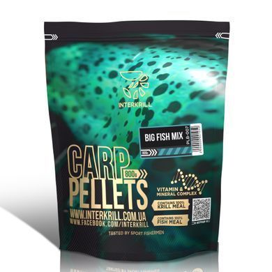 Пелетс Interkrill Carp Pellets Big Fish 8-10мм (PLB-007)