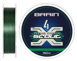 Шнур Brain Scout 4X 150м/0.080мм/4.4кг (1858-55-26)