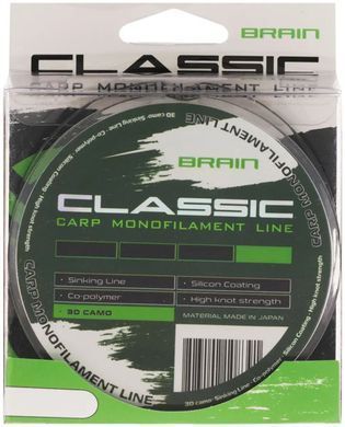 Волосінь Brain Classic Carp Line 300м/0.25мм/15lb/6.6кг (1858-81-05)