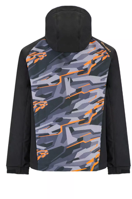 Куртка Viverra Softshell Infinity Hoody Black Camo Orange M (РБ-2239058)