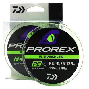 Шнур Daiwa Prorex UL Braid PE 135м/1.75кг/0.08мм/#0.25 (12996-002)