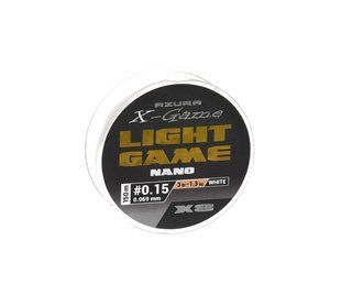 Шнур Azura X-Game Light Game Nano X8 150м/0.069мм/#0.15/1.3кг/3lb (XLN8-015)
