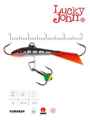 Балансир Lucky John Fin 3 12HRT/4см/блістер (71313-12HRT)