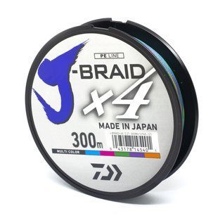 Шнур Daiwa J-Braid 4X 300м/12.4кг/0.21мм/#2.5 (12745-121)