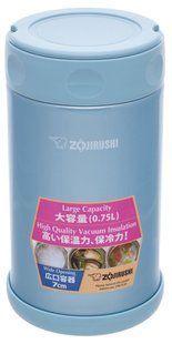 Пищевой термоконтейнер ZOJIRUSHI SW-FCE75AB 0.75 л / цвет голубой (1678-03-56)