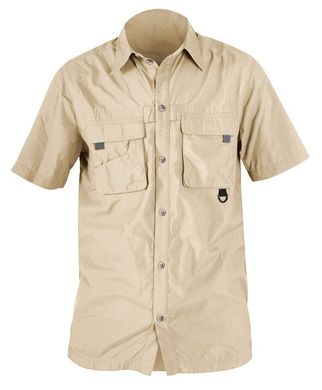 Рубашка с коротким рукавом Norfin Cool бежевая мужская XL
