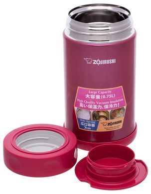 Пищевой термоконтейнер ZOJIRUSHI SW-FCE75PJ 0.75 л / цвет малиновый (1678-03-57)