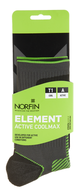 Шкарпетки Norfin T1A ELEMENT ACTIVE COOLMAX CREW р.M (39-41)