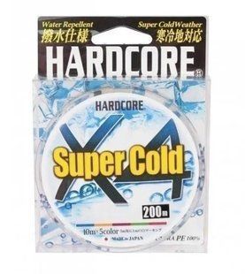 Шнур Duel Hardcore Super Cold 4X 200м/3.6кг/0.104мм; #0.4 (H3963)