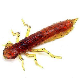 Силикон FishUp Dragonfly 1.7" #019 /Motor Oil/Red (10058214)
